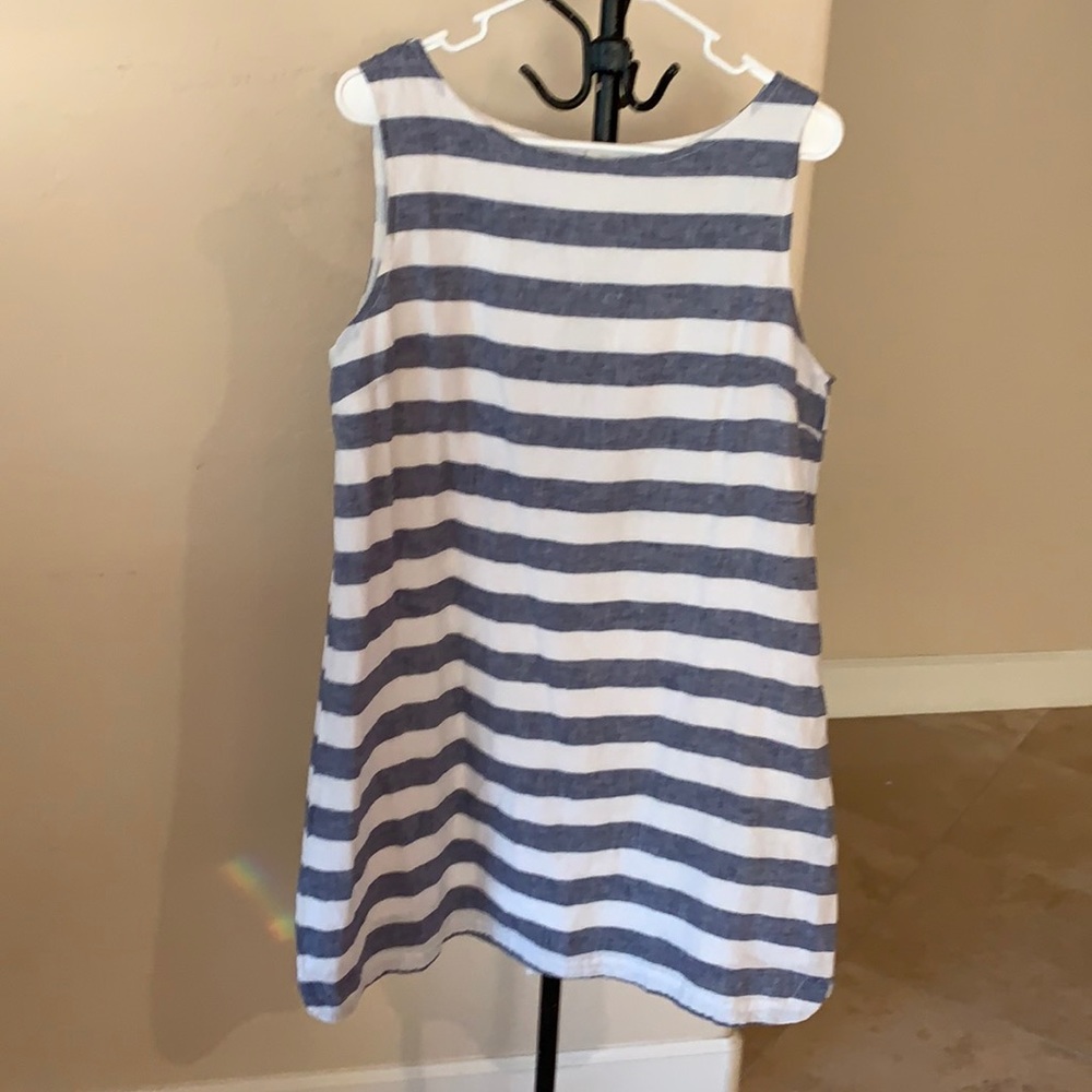 NWT BeachLunchLounge Alina Linen&Cotton Shift Dress - Picture 2 of 7